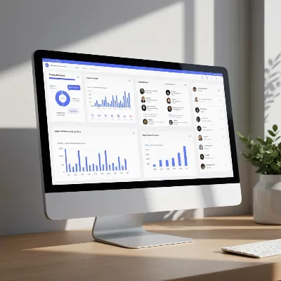 AI Call Center Dashboard Interface showing real-time analytics and customer interaction management
